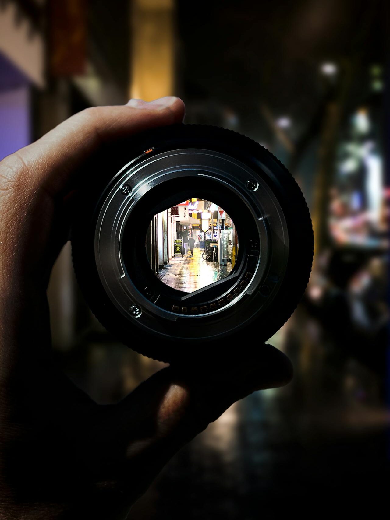 un objectif d'appareil photo